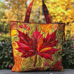 Bolso acolchado con estampado arce al atardecer