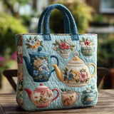 Bolso acolchado con estampado estampado de flores