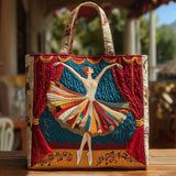 Bolso acolchado con estampado elegante bailarina