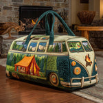 Bolso de viaje acolchado con estampado furgoneta de camping