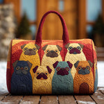 Bolso de viaje acolchado con estampado bulldog francés
