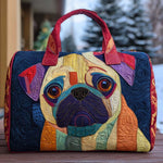 Bolso de viaje acolchado con estampado mejillas redondas