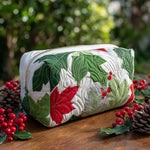 Cosmetiquera acolchada con estampado espiritu siempre verde