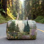 Bolso de viaje acolchado con estampado sueño de bosque