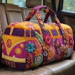 Bolso de viaje acolchado con estampado hippiebus