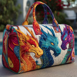 Bolso de viaje acolchado con estampado dragón