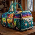Bolso de viaje acolchado con estampado viaje a través del tiempo