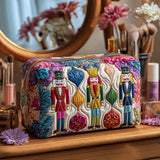 Cosmetiquera acolchada con estampado festwache