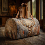 Bolso de viaje acolchado con estampado ciervo majestuoso