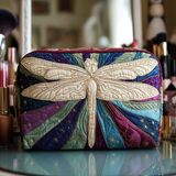 Cosmetiquera acolchada con estampado libélula mística