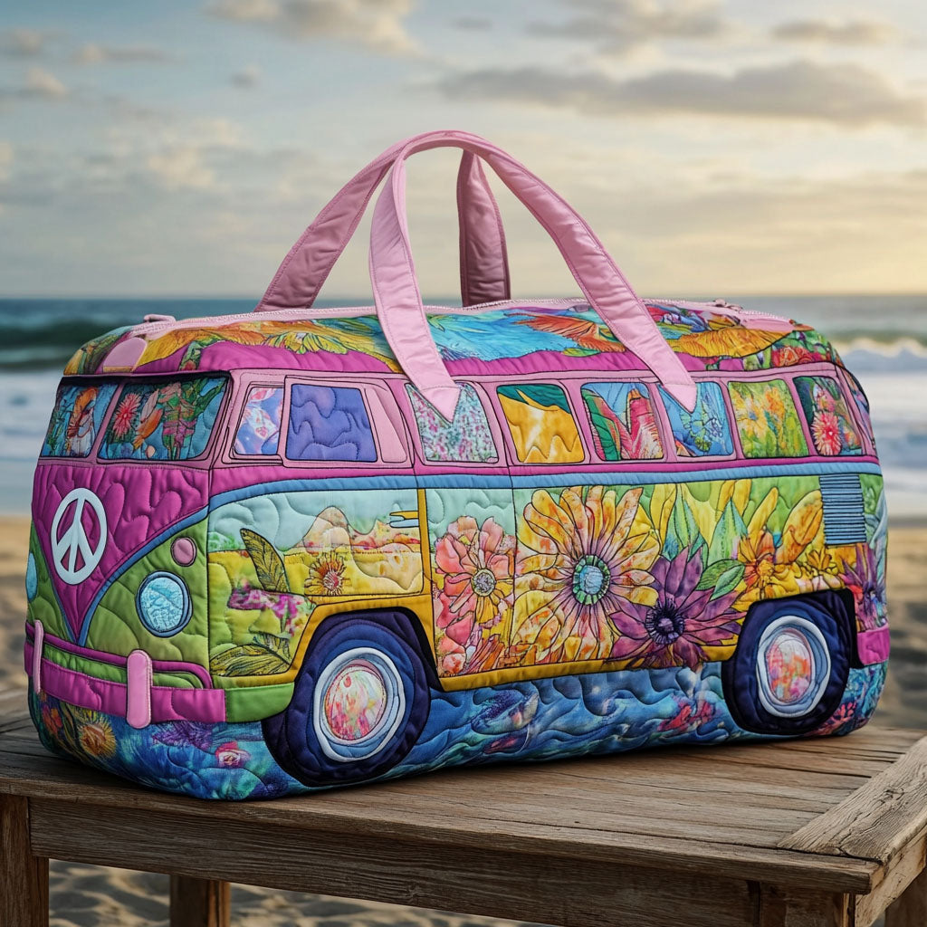 Bolso de viaje acolchado con estampado camino abierto