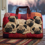 Bolso de viaje acolchado con estampado querido bulldog