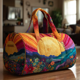 Bolso de viaje acolchado con estampado sendero brillante