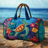 Bolso de viaje acolchado con estampado explorador de riffs