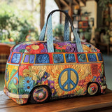 Bolso de viaje acolchado con estampado en movimiento al ritmo