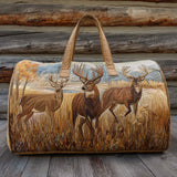 Bolso de viaje acolchado con estampado bosque rústico