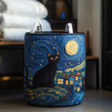 Canasta de ropa acolchada con estampado patas de estrella