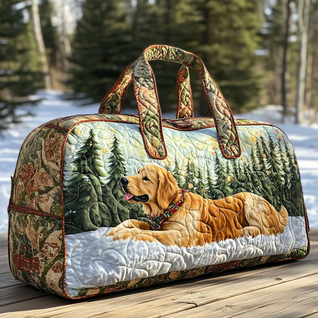 Bolso de viaje acolchado con estampado patitas al sol