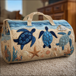 Bolso de viaje acolchado con estampado tortuga soñadora