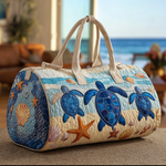 Bolso de viaje acolchado con estampado viaje de la tortuga marina