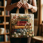 Bolso acolchado con estampado motivo floral