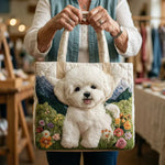 Bolso acolchado con estampado perro encantado