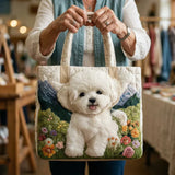 Bolso acolchado con estampado perro encantado
