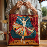 Bolso acolchado con estampado elegante bailarina