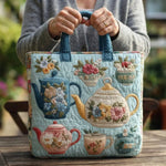Bolso acolchado con estampado estampado de flores